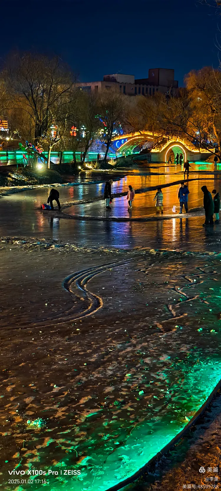 江北公园夜景 2025 01 02